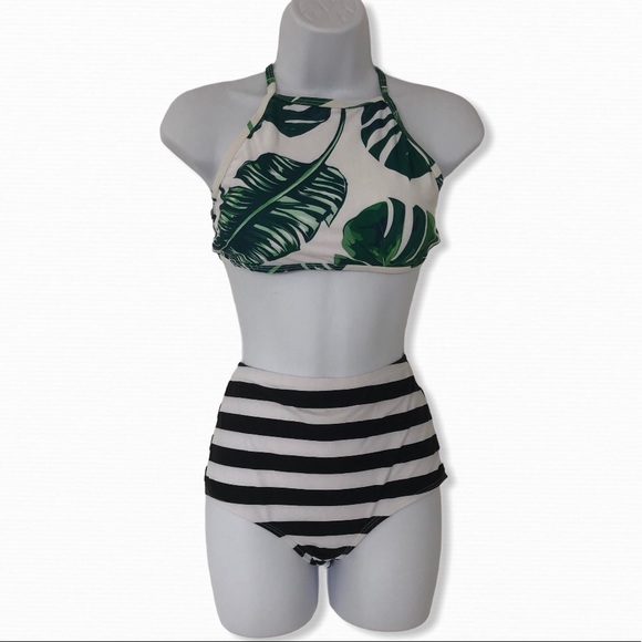 🛍 5 for $30 🛍 Halter and High-waisted Bikini - Picture 1 of 4